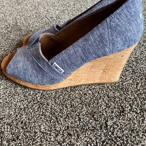 Toms wedge heels shoes